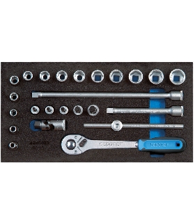 SURTIDO DE VASOS DE 3/8"" EN MODULO CT 1/3 2308975 GEDORE